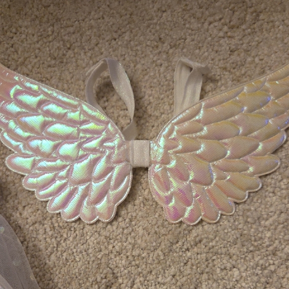 White Tutu and Wing Set - Picture 2 of 2
